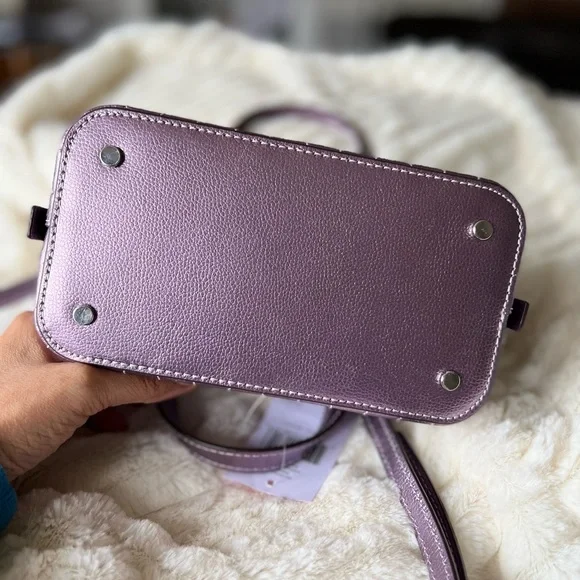 SOLD — NWT Kate Spade Patterson Dr Quilted Lavender Metallic Mini Dome Satchel - Picture 5 of 7